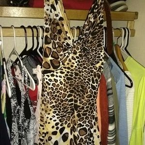 Leopard skin blouse